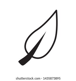 leaf icon vector illustration template
