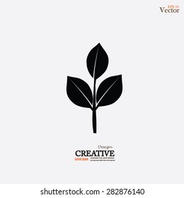 Leaf Icon. Vector illustrations.