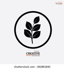 Leaf Icon. Vector illustrations.