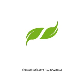 Leaf Icon Vector Logo Design Template