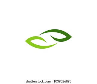 Leaf Icon Vector Logo Design Template