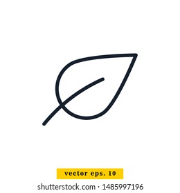 Leaf Icon Vector Logo Design Template