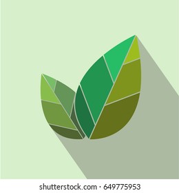Leaf Icon vector. logo nature concept