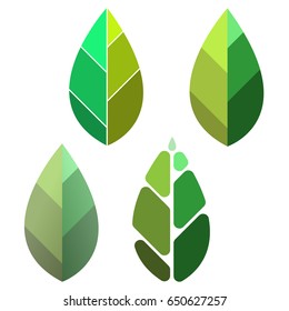 Leaf Icon vector. logo nature concept