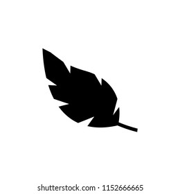 Leaf icon vector and logo style