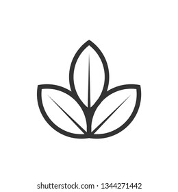 Leaf Icon Vector Logo Template.