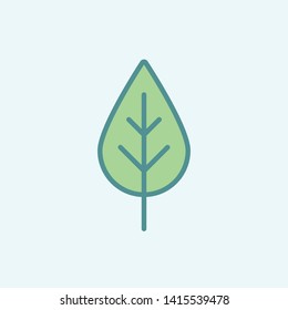 Leaf icon vector. New trendy style leaf icon vector illustration. New trend. Illustration.