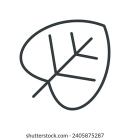 Leaf icon vector on trendy design