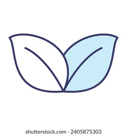 Leaf icon vector on trendy design