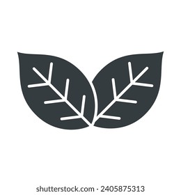 Vector de icono de hoja en el diseño de moda