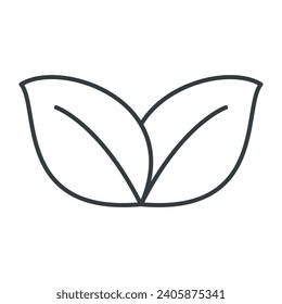 Leaf icon vector on trendy design