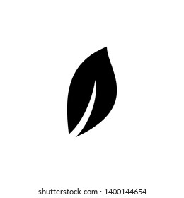 Leaf icon vector on white background