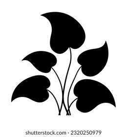Leaf icon vector. Plant illustration sign. Tree symbol or logo.