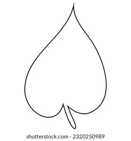 Vector de icono de hoja. Signo de ilustración de planta. Símbolo de árbol o logotipo.
