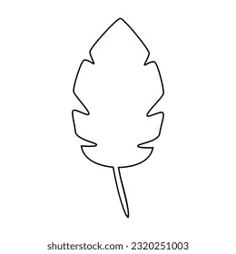 Leaf icon vector. Plant illustration sign. Tree symbol or logo.