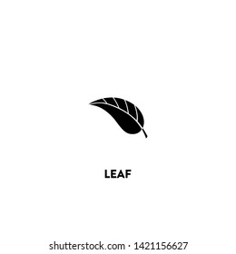 leaf icon vector. leaf sign on white background. leaf icon for web and app