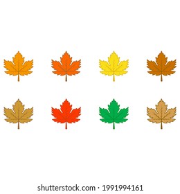 leaf icon vector sign symbol