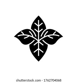 Leaf icon vector simple design