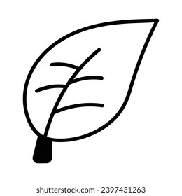 Ilustración de vectores de icono de hoja