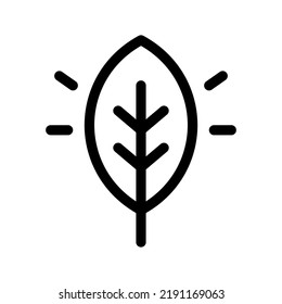 Ilustración de diseño del símbolo del vector de icono de hoja