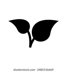 Leaf Icon Vector Symbol Design Illustration