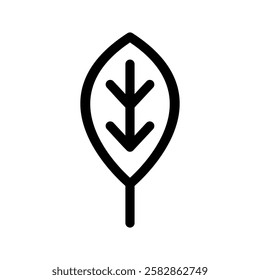 Leaf Icon Vector Symbol Design Illustration