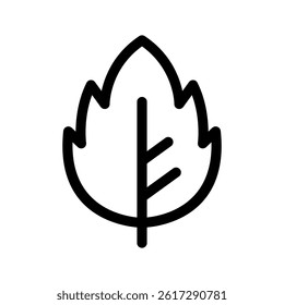 Leaf Icon Vector Symbol Design Illustration