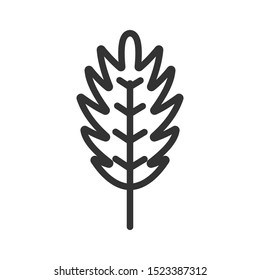 Leaf icon vector symbol illustration EPS 10