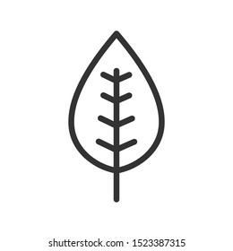 Leaf icon vector symbol illustration EPS 10