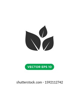 leaf icon vector template design concept