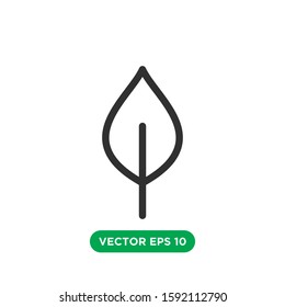 leaf icon vector template design concept