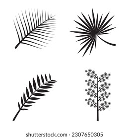 leaf icon vector template design illustration