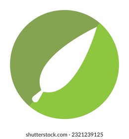 leaf icon vector template illustration logo design