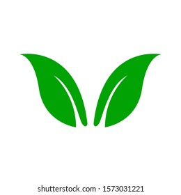 Leaf icon vector in trendy design