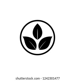leaf icon vector, in trendy flat style isolated on white background. leaf icon image