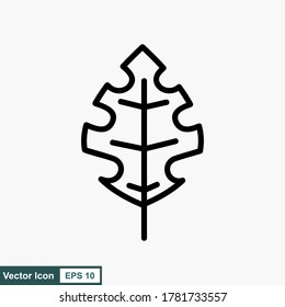 leaf icon, leaf icon vector, in trendy flat style isolated on white background. leaf icon image, leaf icon illustration.