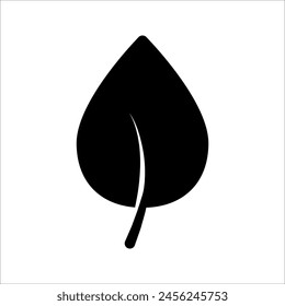 leaf icon, leaf icon vector, in trendy flat style isolated on white background. leaf icon image, leaf icon illustration