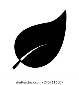 leaf icon, leaf icon vector, in trendy flat style isolated on white background. leaf icon image, leaf icon illustration