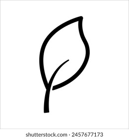 leaf icon, leaf icon vector, in trendy flat style isolated on white background. leaf icon image, leaf icon illustration