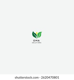 Leaf Icon vegan symbol Logo Template stock vector