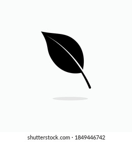 Leaf Icon. Vegetation Element Symbol for Design, Presentation, Website or Apps Elements - Vector. 