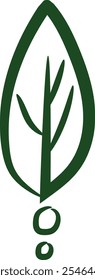 Leaf icon, World Environment Day vector