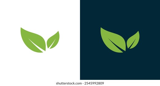 Iconos de hojas ecología elemento de la naturaleza, hojas verdes, medio ambiente y naturaleza eco signo