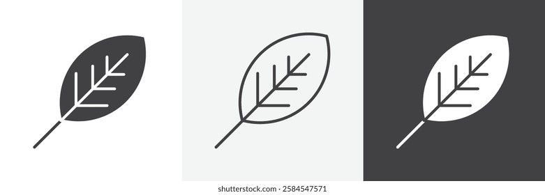 Leaf icons graphics pack vectors.