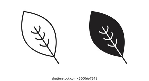 Leaf icons graphics set vectors