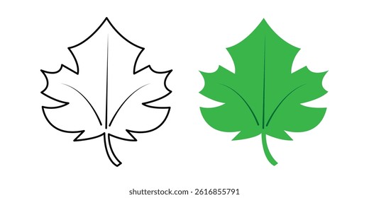 Leaf icons. Green color. Leafs green color icon logo. Leaves on white background. Ecology. Vector illustration in eps 10.