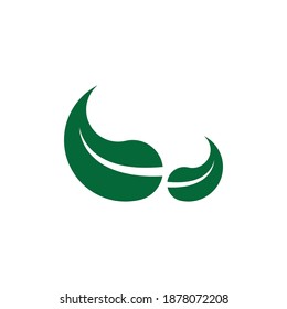 logotipo de iconos de hoja en fondo blanco. ilustración vectorial.