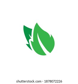 leaf icons logo on white background. vector illustration.