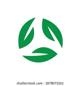 Logo für die Blattsymbole auf weißem Hintergrund. Vektorgrafik.