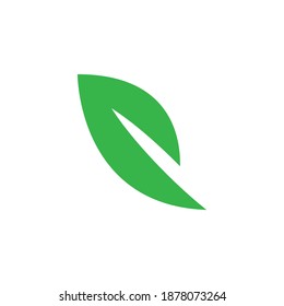 leaf icons logo on white background. vector illustration.